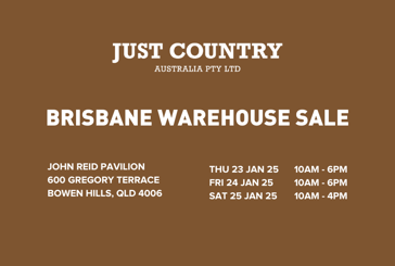 Just Country Warehouse Sale